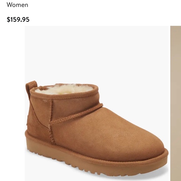 UGG ultra Minis- chestnut color. BRAND NEW, never worn. Women's size 7 - Picture 5 of 5